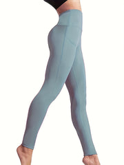 High Waist Yoga Pants Pockets Tummy Control Sports Leggings Women's Activewear