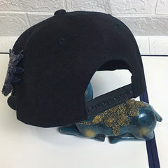 Sequined Wing Baseball Cap Hip Hop Flat Hat Men Women