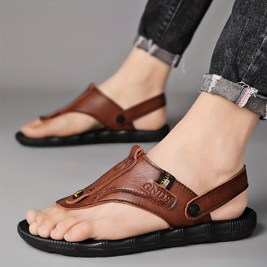 Men's Thong Sandals Durable Non Slip Outdoor Sandals