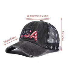 Embroidered Baseball Cap Peaked Cap Breathable Mesh Cap