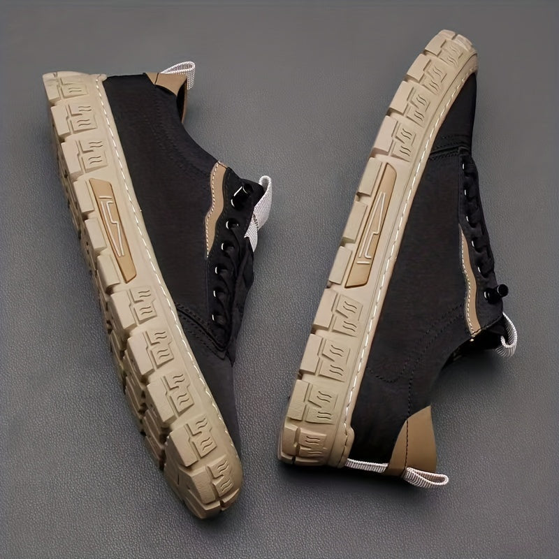 Men's Lace up Skate Shoes Good Grip Canvas Sneakers