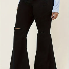 Sexy Jeans: High Rise High Stretch Skinny Flared Leg Jeans
