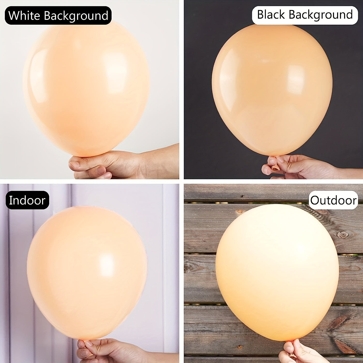 Matte Apricot Balloons Various Sizes Pack Of 100 - Party Decoration