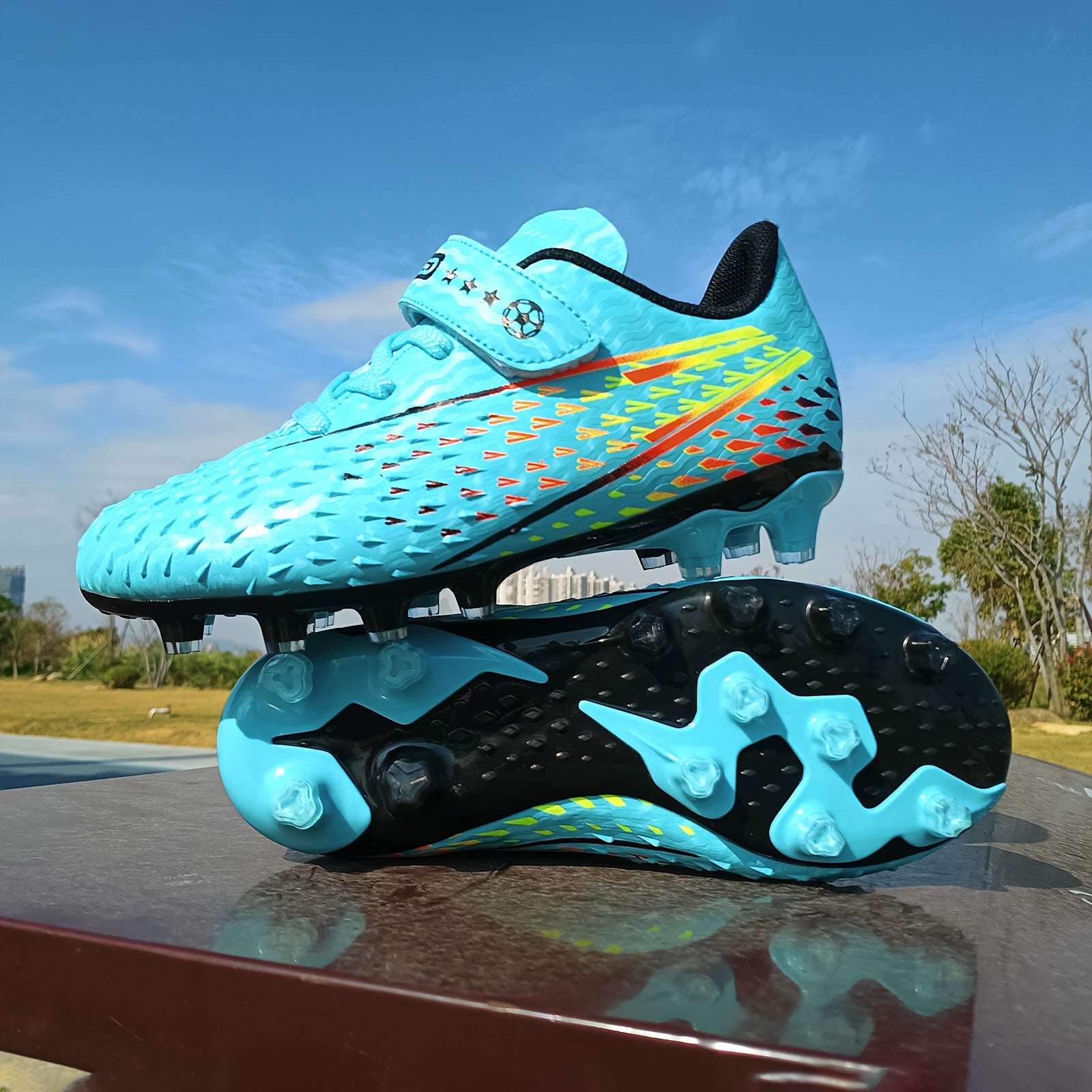 Kid's Spike Football Cleats Non Slip Outdoor Soccer Shoes