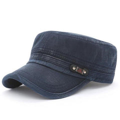 Men's Cotton Blend Flat Top Baseball Cap