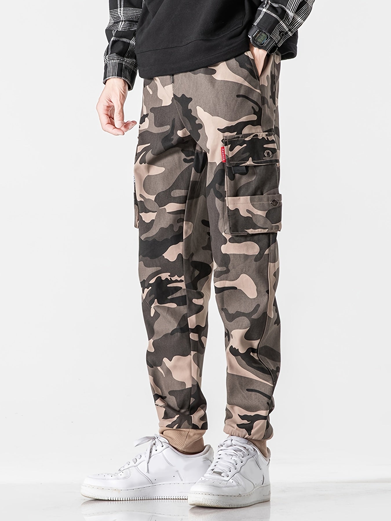 Camouflage Cargo Pants Men Street Style Cotton Pants With Pocket