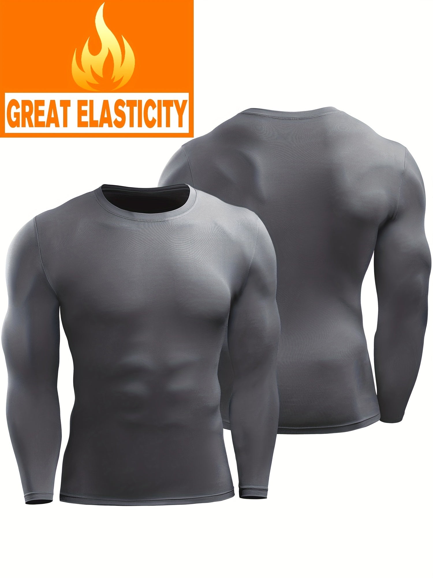Men's Long sleeve Tights Quick Drying Fitness Tops