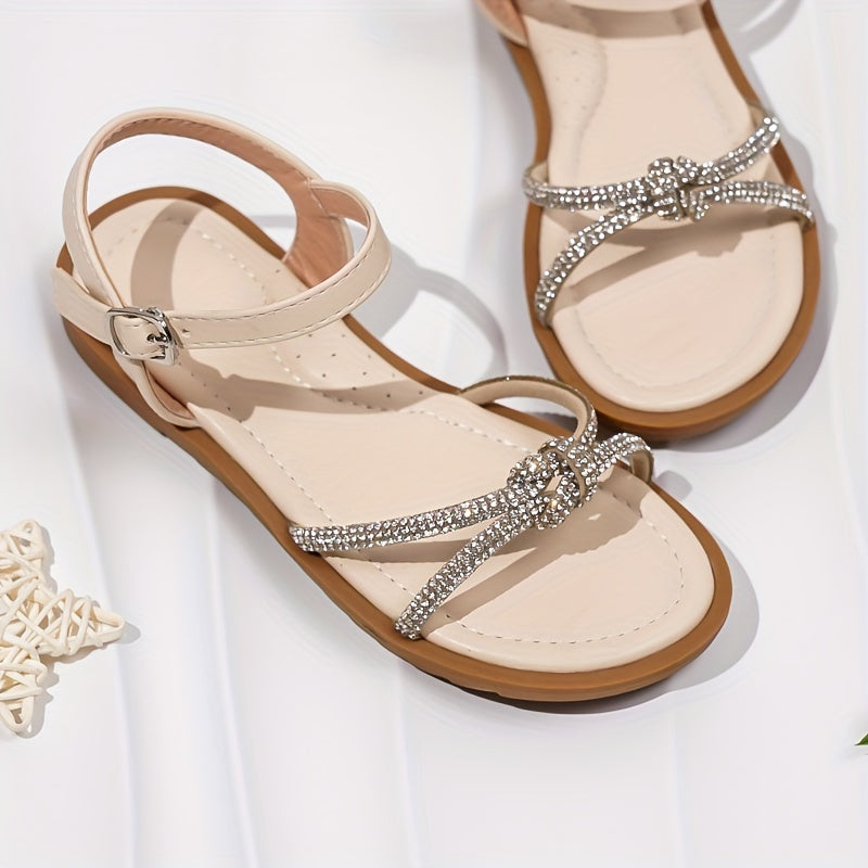 Girls Rhinestone Sandals: Lightweight Dress Sandals for Outdoor