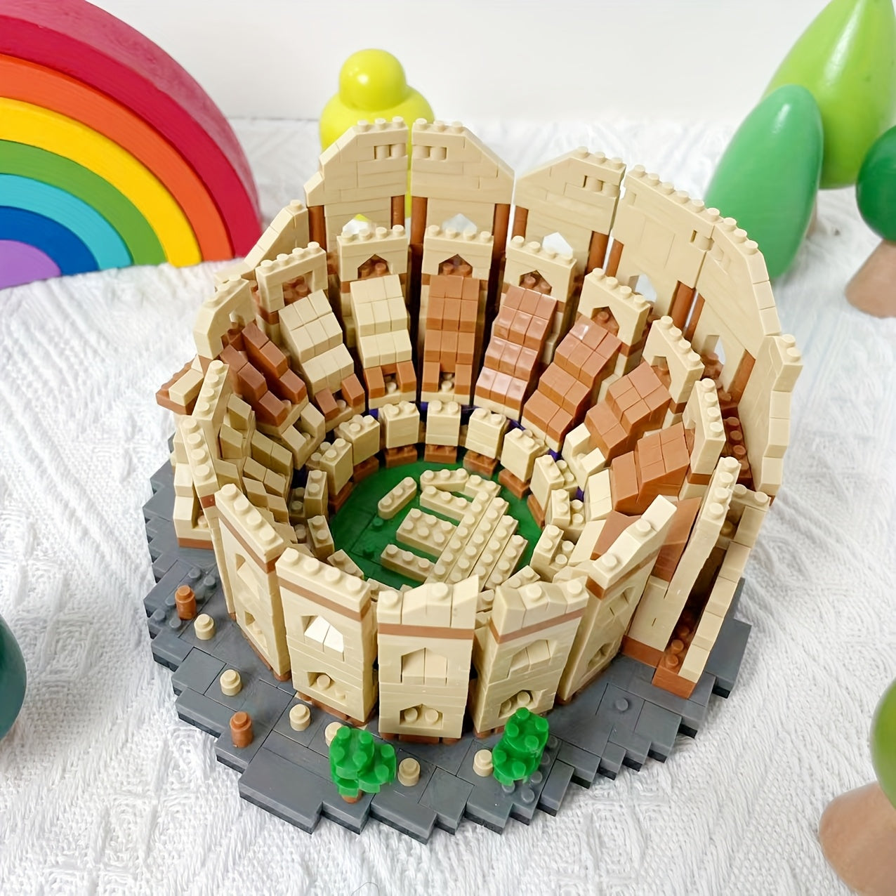 1549pcs Roman Colosseum Building Block Model Improve Hand-Eye Coordination Focus