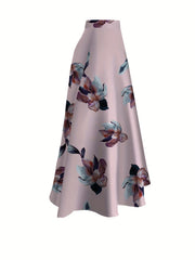 Floral High Waist Skirt for Spring & Summer