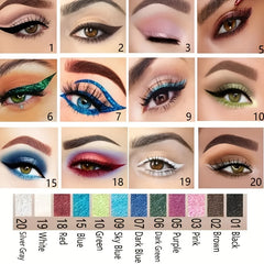 Multicolor Eyeshadow Eyeliner Metallic Glitter Shimmer