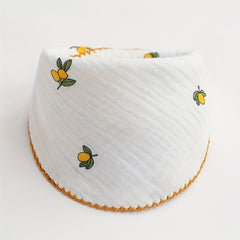 Royal Cotton Gauze Saliva Towel Lace Bib Half Round Bib