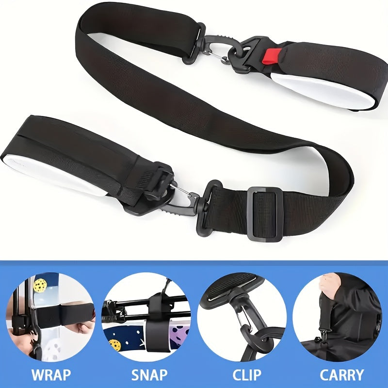 Adjustable Winter Snowboard Strap for Skiing Pole Carry 1pc