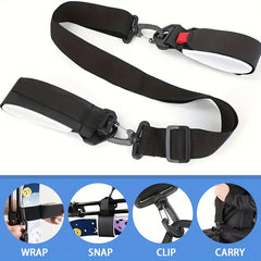 Adjustable Winter Snowboard Strap for Skiing Pole Carry 1pc