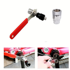 3pcs Bicycle Repair Tool Set Axle Puller Crank Remover Wrench Garage Supplies