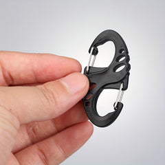 10pcs Carabiner Spring Hooks for Outdoor Backpacks Camping Fishing