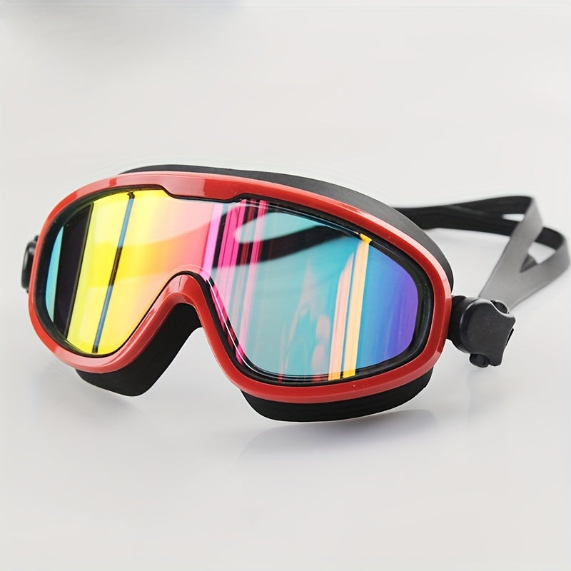 Summer Large Frame Swimming Goggles Waterproof Fog Proof Clear Vision