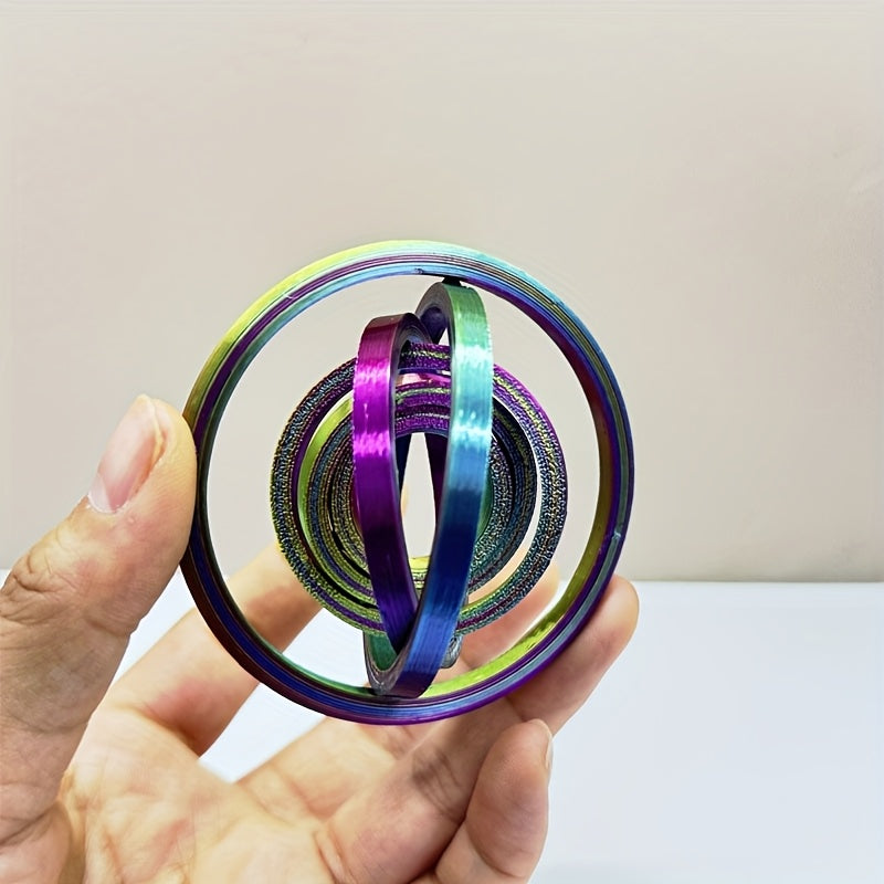 Colorful Rotating Ring Stress Reliever for Home Office Camping