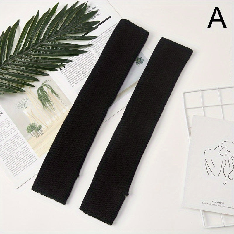 High Elastic Ribbed Knit Leg Warmers for Yoga Barre Ballet