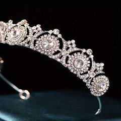 Bridal Crystal Headband Queen Princess Crown Head Jewelry Tiara