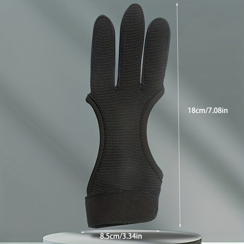 Breathable Three Finger Archery Gloves Protector