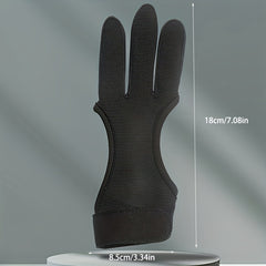 Breathable Three Finger Archery Gloves Protector