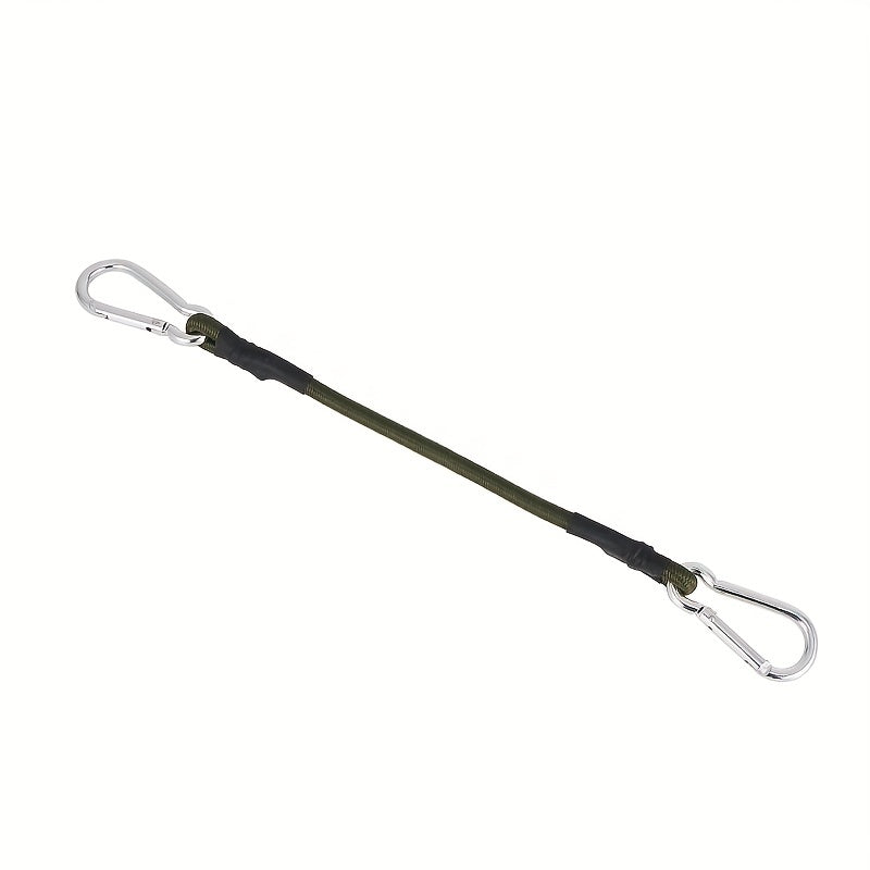 Strong Bungee Cords with Carabiner Hooks - Heavy Duty Elastic Rope for Tent