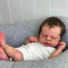 Realistic Reborn Baby Girl Doll Full Body Silicone Vinyl Hand Rooted Rayon Hair