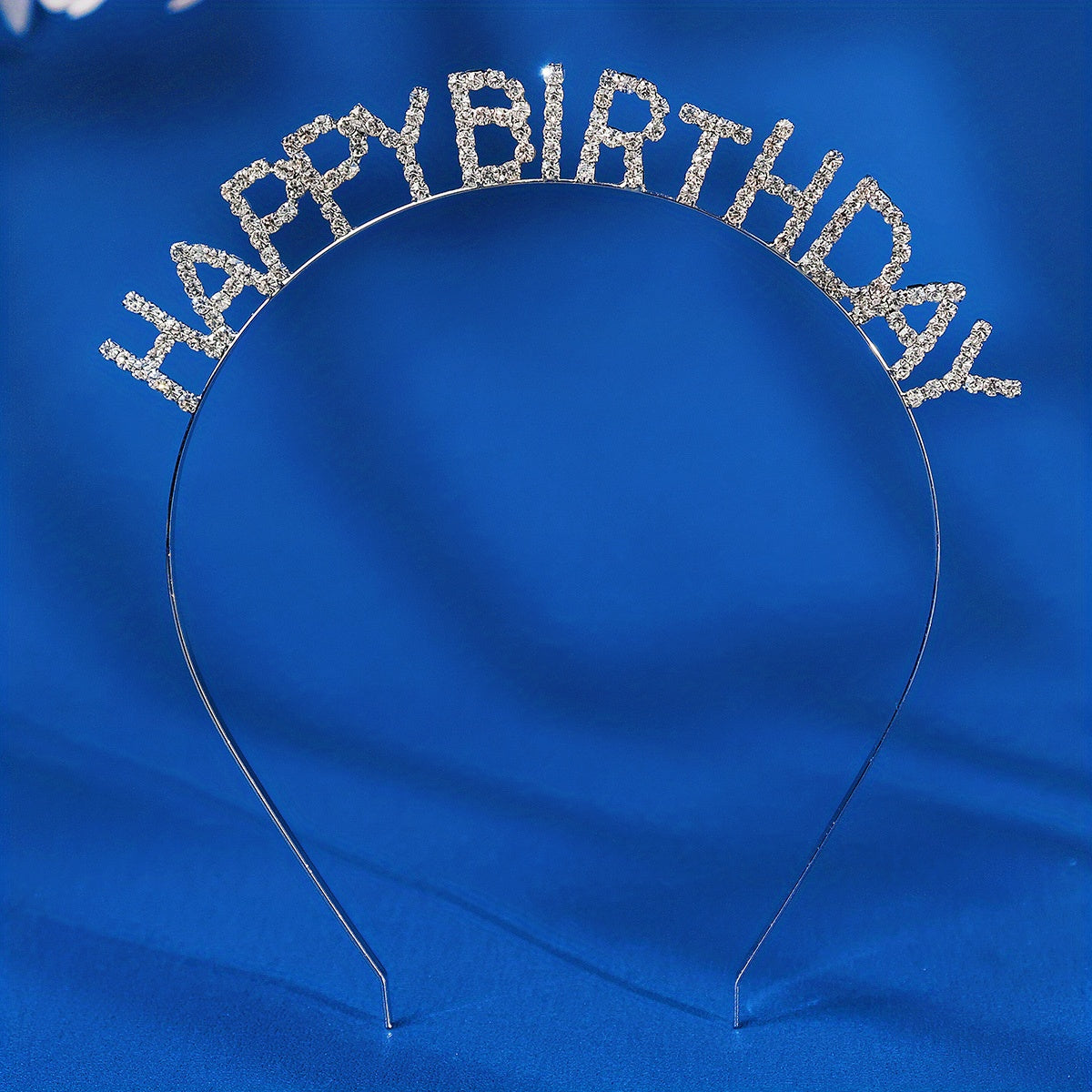 Happy Birthday Headband For Girls Princess Crown Rhinestone