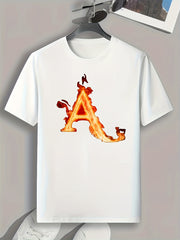 A Print Men's Graphic T shirt Casual Comfy Tees For Summer Mens Clothing