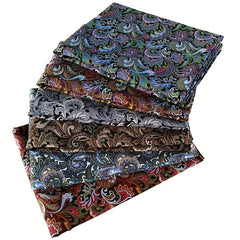 6 Pcs 100% Cotton Cashew Flower Printed Fabric DIY Clothing Mask Material