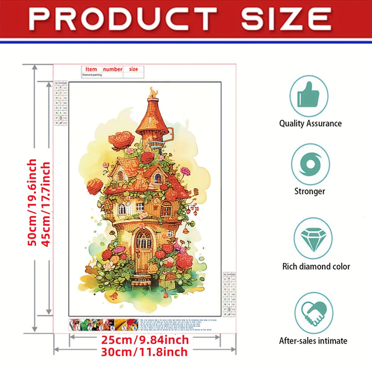 House Landscape 5D Diamond Painting Kit DIY Home Wall Decor