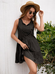 Mori Kei Sleeveless Loose Dress Casual Vacation Spring Summer