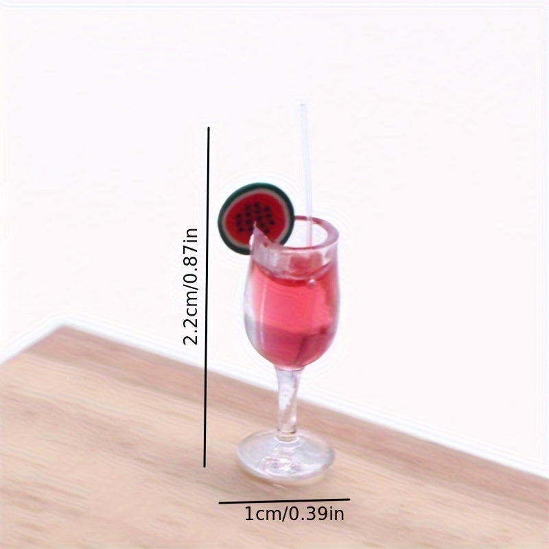 4pcs Dollhouse Fruit Cocktails Home Decoration Party Supplies