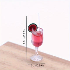 4pcs Dollhouse Fruit Cocktails Home Decoration Party Supplies