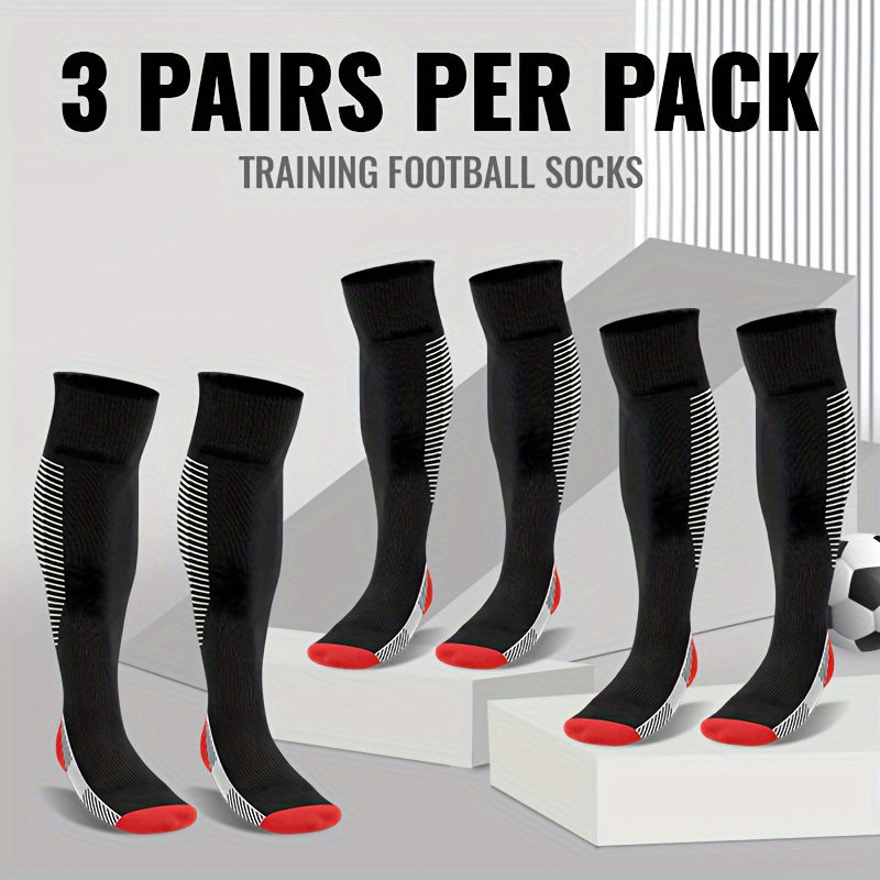 Men's Knee High Soccer Socks Compression Anti-slip Sports Socks