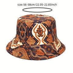 Boho Paisley Bucket Hat Vintage Fisherman Cap Lightweight Basin Hats
