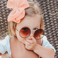 Girls Flower Shaped Frame Sunglasses UV Protection