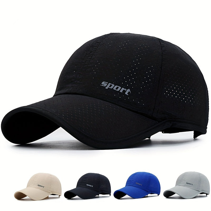 Summer Mesh Quick Drying Hat Men's Baseball Cap Sunshade Breathable