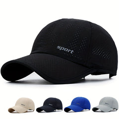 Summer Mesh Quick Drying Hat Men's Baseball Cap Sunshade Breathable