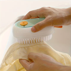 Household Shoe Brush With Soap Dispenser Soft Bristles