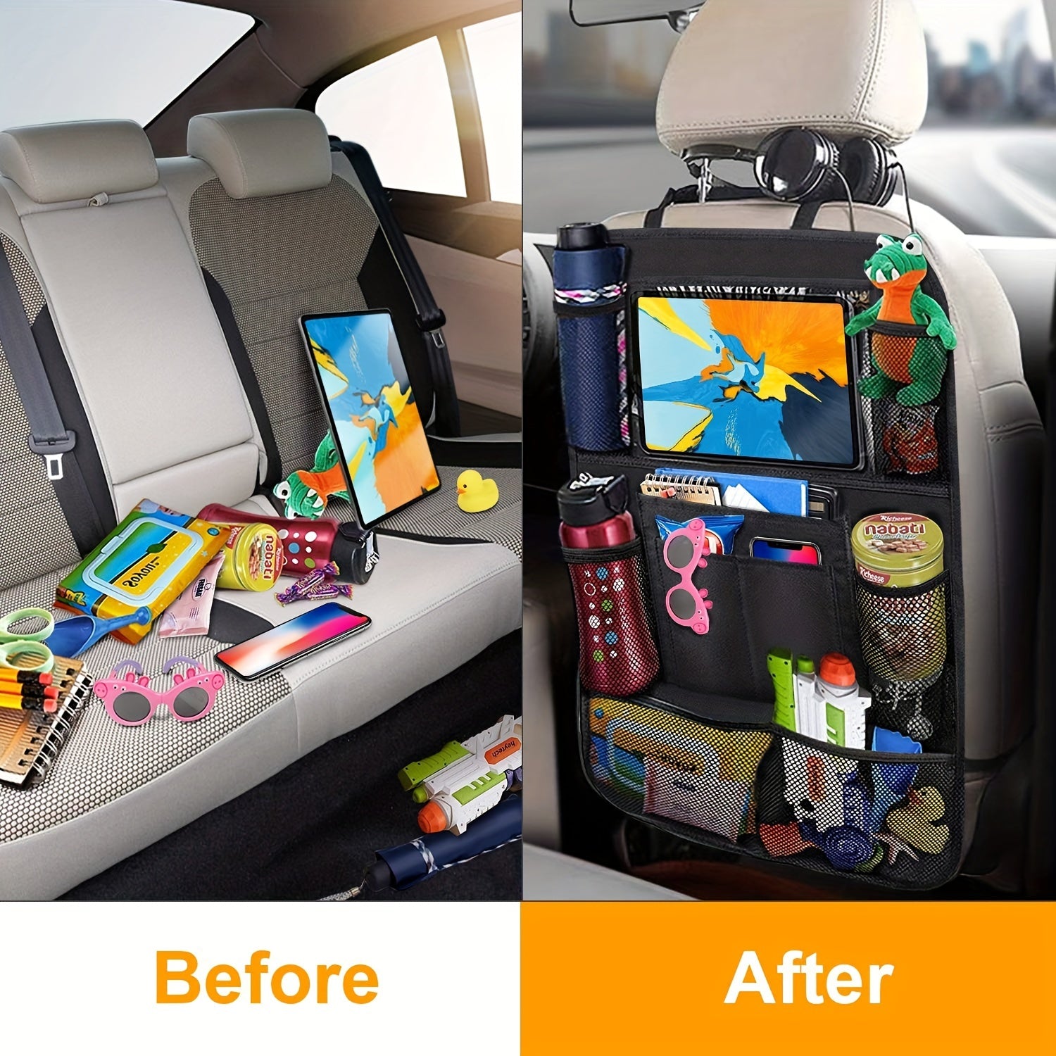 Car Seat Storage Bag Seat Back Storage Bag Multifunctional Storage Bag
