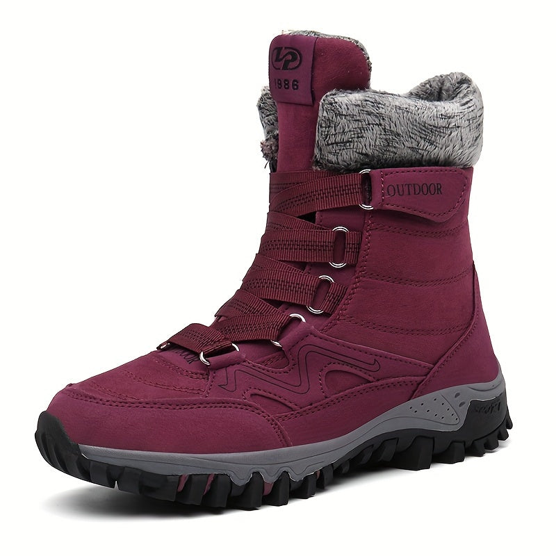 Plush Snow Boots Warm Hiking Shoes Women's Footwear