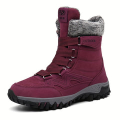 Plush Snow Boots Warm Hiking Shoes Women's Footwear