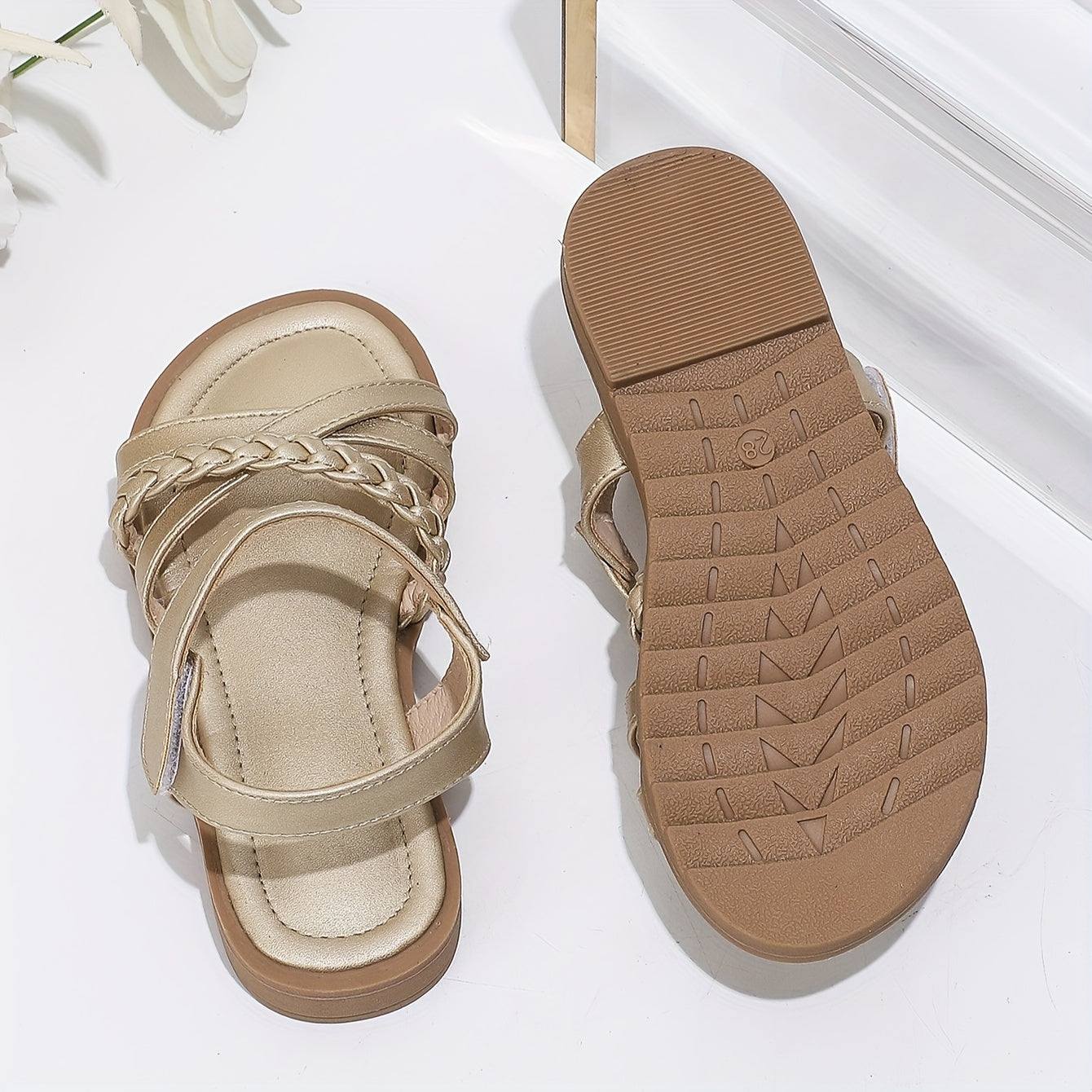 Girls Open Toe Sandals Breathable Lightweight for Summer