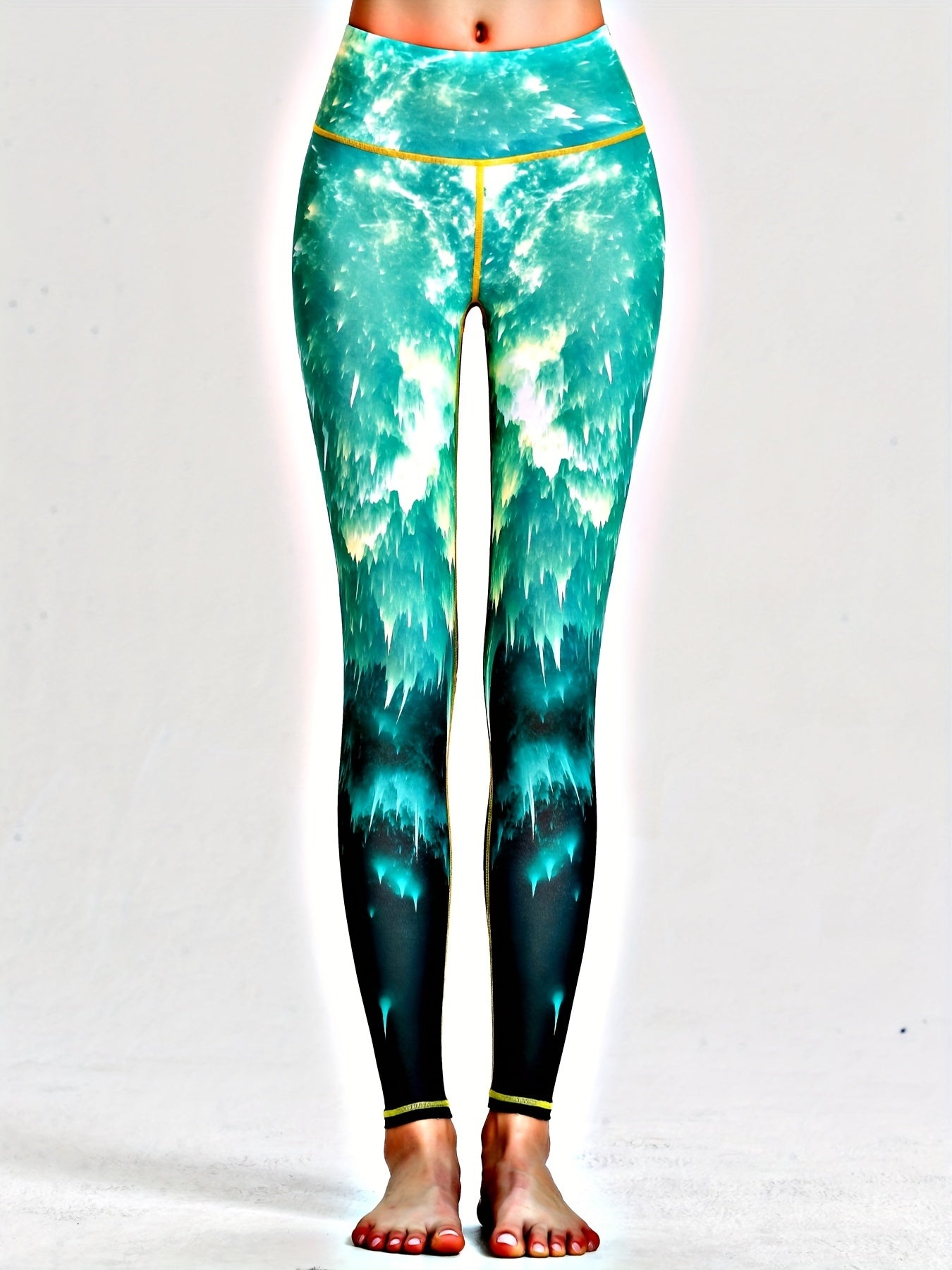 Printed Workout Leggings High Stretch Yoga Gym Athletic Pants