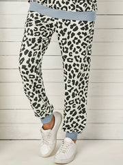 Leopard Hoodie & Joggers Two Piece Set