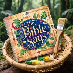 Bible Wisdom Adult Coloring Book 20x20cm 24 Page Spiral Bound Stress Relief