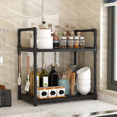 2 Layer Kitchen Storage Rack - Space Saving Countertop Organizer