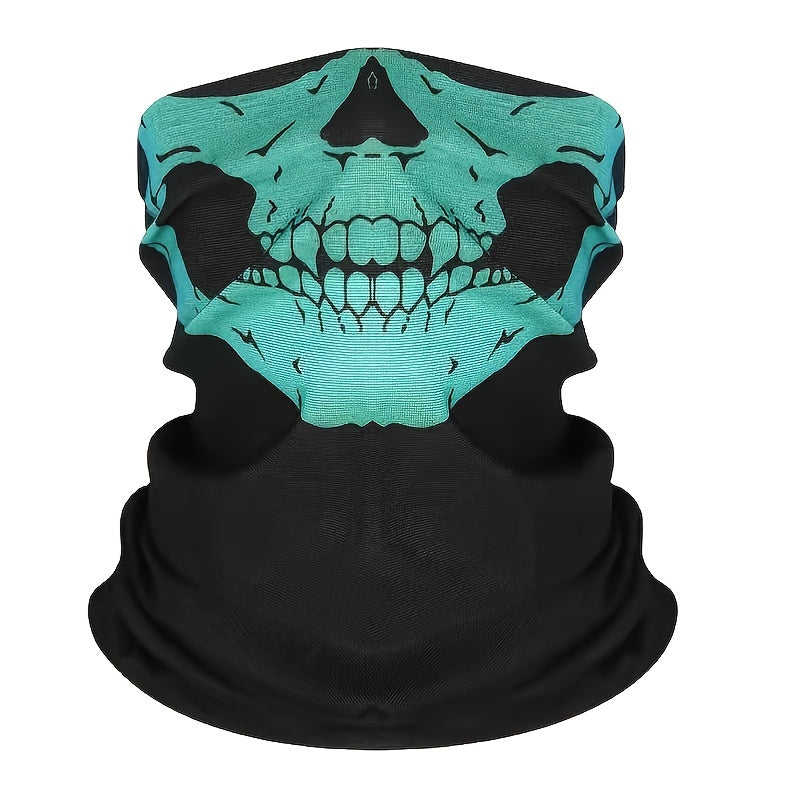 Windproof Halloween Skull Face Scarf Mask
